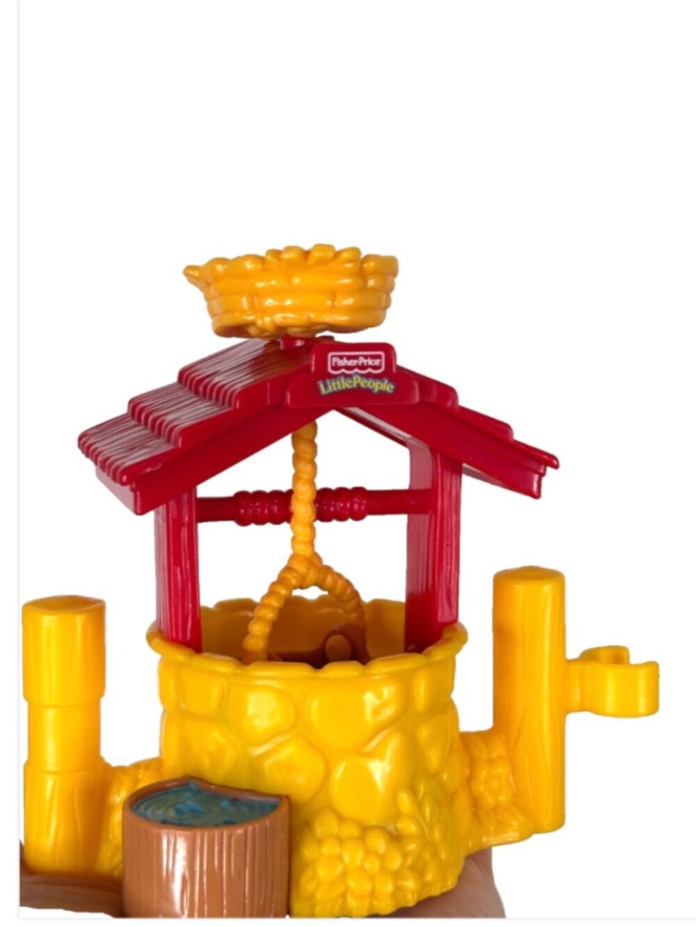 Fisher Price Little People 2003 Farm Wishing Well Water Replacement Bird Nest